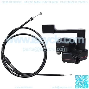 7/8'' 22mm Thumb Throttle Cable Accelerator Handle Assembly for 50cc 70cc 90cc 110cc 125cc 250cc ATV Quad Go Kart TaoTao Pit Bike