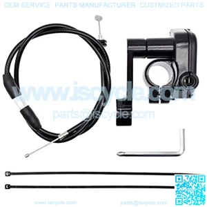 7/8inch 22mm Thumb Throttle Cable Accelerator Handle Assembly for 50cc 70cc 90cc 110cc 125cc 250cc ATV Quad Go Kart TaoTao (Throttle Cable 31"(80cm))