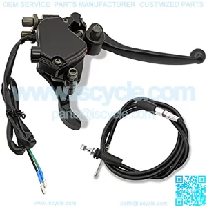 7/8"22mm Thumb Throttle with Dual Brake Lever Assembly,Compatible with for 50cc 90cc 150cc 250cc ATV Quad Roketa Taotao Sunl Kazuma