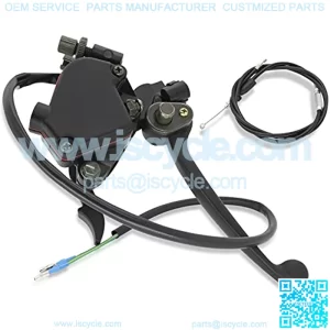 7/8'' 22mm Thumb Throttle Brake Lever Controller Compatible for 50cc 90cc 150cc 250cc ATV Quad Roketa Taotao Sunl Kazuma Go Kart 110 Atv Thumb Throttle Duel Brake with Throttle Cable