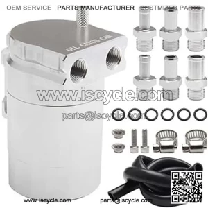 05007 Engine Oil Breathing Pot # Silver