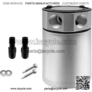 05018 Oil Breather Pot # Silver