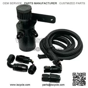 05018 Oil Breather Pot Oil Distribution Pipe-AN6# Black