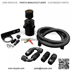 05018 Oil Breather Pot Oil Distribution Pipe-AN10# Black
