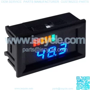 Horizontal 48-Volt Digital Charge Meter With Voltage Display for Golf Cart