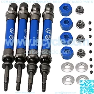 Dark Blue Steel SLA032 Front & Rear Universal Drive Replacement for TRAXXAS Slash 4X4 RC1:10 Rally Car Pack of 4