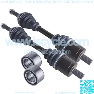 Axle front cv axles & wheel bearings set compatible with Polaris Sportsman 400/450 / 500 2005 2006