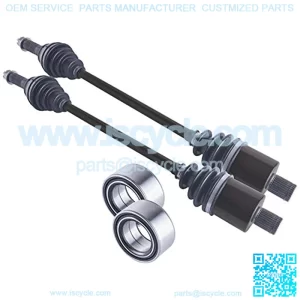 East Lake Axle rear cv axles & wheel bearings set compatible with Polaris Ranger RZR XP 900 2011-2014
