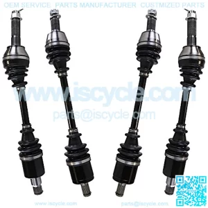 Set of 4 Front and Rear ATV CV Axle Drive Shaft Assembly Replacement for 2008 2009 2010 2011 2012 Polaris Ranger RZR 800 4X4