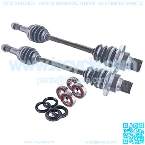 rear cv axles & wheel bearings set compatible with Yamaha Rhino 450/660 2004-2009