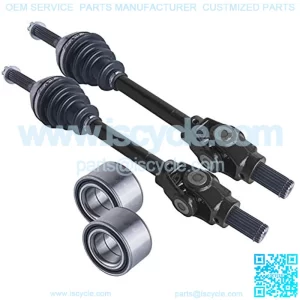 front cv axles & wheel bearings set compatible with Polaris Sportsman 500/600/700 2002-2004