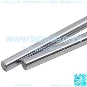 2PCs 8mm x 500mm (.315 x 19.69 inches) Case Hardened Chrome Plated Linear Motion Rod Shaft Guide - Metric h8 Tolerance