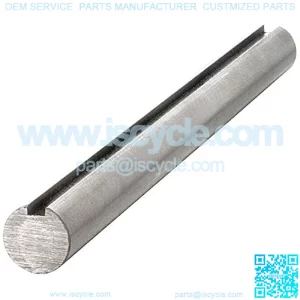 Carbon Steel Grade 1045 Keyed Shaft, 1" Diameter, 1/4" x 1/8" Keyway, 3" Length - 1 GKS-1045-3