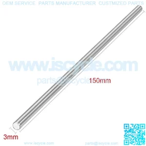 10pcs Stainless Steel Round Axles Shaft Rod/Straight Metal Round Shaft Rod Bars for DIY Model Toy, RC Car, RC Helicopter Airplane (3mm x 150mm)