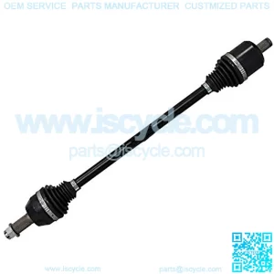 SuperATV Heavy Duty Rhino Brand Rear Axle for Polaris Ranger XP 900 / Crew (See Fitment) - 1 Rear Axle - Made of 4340 Chromoly Steel - Synthetic Grease to Keep CV's Cool - Maximized CV and Shaft Size
