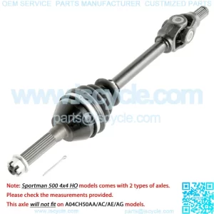 Front Left Complete CV Joint Axle for Polaris Sportsman 500 4X4 HO 2004