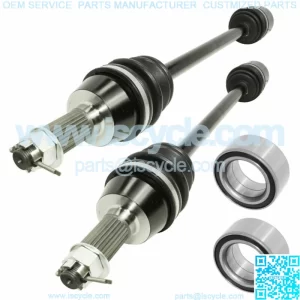 2 Front Left And Right CV Joint Axle With Bearing for Polaris 1332637