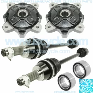 Front Left And Right CV Joint Axle Wheel Hub For Polaris RZR 4 800 EFI 2012-2014