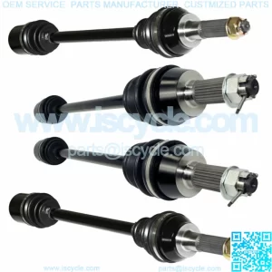 Front Rear Left Right Complete CV Joint Axles for Polaris RZR 570 S 2017
