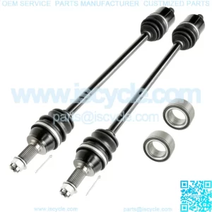 Front Left and Right CV Joint Axle w/ Bearing for Polaris RZR 4 XP 900 2012 2013