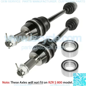 Front Left And Right CV Joint Axle W/ Bearing for Polaris RZR 800 EFI 2008-2014