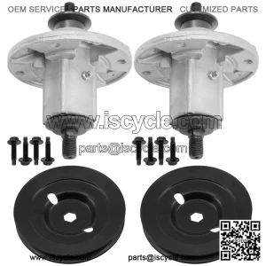 Deck Spindle & Pulley for John Deere X300 38" 42" / X304 X310 X320 X324