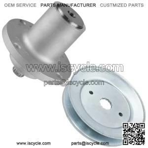 607418 601804 604664 54" Deck Spindle w/ 5.78" OD Pulley for Hustler Raptor SD