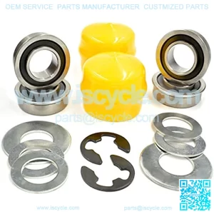 Bushing to Bearing Conversion Kit Replaces D100 D105 D110 D120 D130 D140 D150 D160 D170 Wheel Bearings - Plus Free Hub Caps