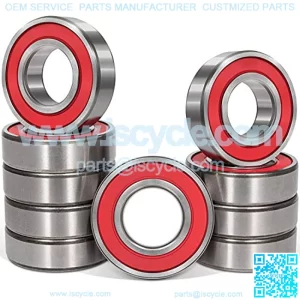for Snowmobile Bogie Idler Wheel Bearings Rear Suspension Rear Arm Replace 293350115, 405404500, 293350055, Premium Steel and Double Rubber Seal (10Pcs)