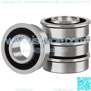 4 Pcs Flanged Ball Bearings ID 3/4" x OD 1-3/8", Applicable Lawn Mower, Wheelbarrows, Carts & Hand Trucks Wheel, Replacement 532009040, AM118315, AM127304, 10513, 251210 Etc.