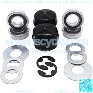 Front Wheel Bushing to Bearing Conversion Kit,Lawn Tractor Front Wheel Axle Hardware Kit for AYP Poulan 532124959 532009040 532175039 812000029