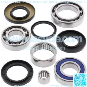 S-ATV-RR-1008-4J7 Rear Differential Bearings and Seals Kit for Suzuki LTF250 LT-F250 Ozark 2002-2009
