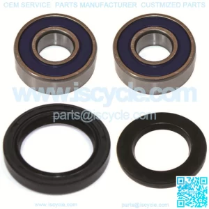 Front Wheel Ball Bearing And Seals Kit for Kawasaki EX500 Ninja 500 500R 94-09