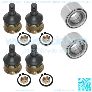 2 Front Knuckle Ball Joint Bearing for Yamaha Grizzly 550 YFM550 4X4 2013-2014