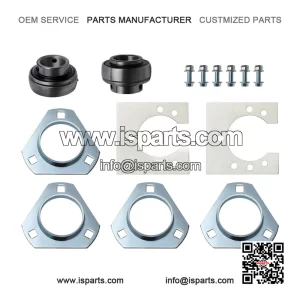 1" Live Axle Bearing Kit (3-Hole) ?C for Go-Karts, Mini Bikes
