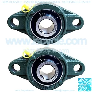 Pillow Block Bearing, Bearing Steel hickened Mounted Self Aligning Rhombic Bearing3/4 inch 2 Bolt Pillow Block Flange Bearing, Self-Alignment, Brand New(2 Pack -UCFL204-12)
