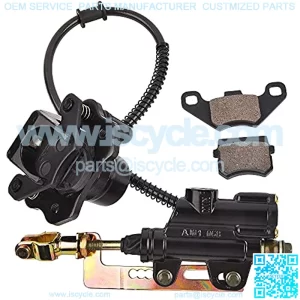 Rear Brake Master Cylinder Caliper Assembly Replacement for for 50cc 70cc 90cc 110cc 125cc Chinese ATV Quad Taotao Boulder B1 Coolster 3050HD