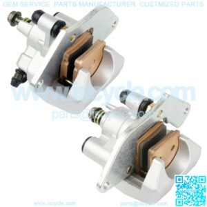 Front Left Right Brake Caliper W/ Pad For Honda TRX420FM Rancher 420 4X4 2007-21