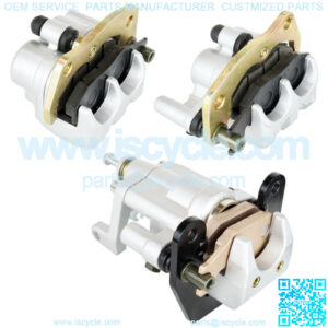 Front And Rear Brake Caliper W/Pads for Yamaha Rhino 450 YXR450 4X4 2006 - 2009
