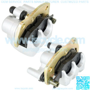 Front Left Right Brake Caliper W/Pads for Yamaha Rhino 700 YXR700 4X4 2008-2013