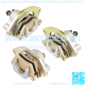 Front Rear Brake Caliper w/ Pads for Polaris Scrambler 850 2013 2014 2015 - 2021