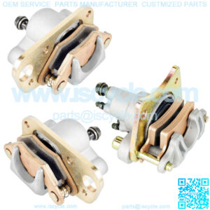 Front Rear Brake Caliper w/ Brake Pads for Polaris Trail Blazer 250 2005 2006