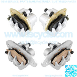 Front Rear Left Right Brake Caliper W /Pad For Yamaha Rhino 700 YXR700 4X4 08-13