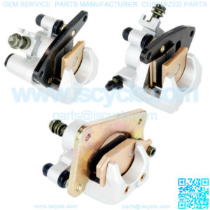For Yamaha Wolverine 450 Front Rear Brake Caliper YFM450FX 4x4 2008-2010 w/ Pads