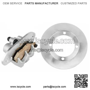 Rear Brake Caliper And Disc Rotor W/Pad For Yamaha Rhino 700 YXR700 4X4 2008-13(For: Yamaha Rhino 700)