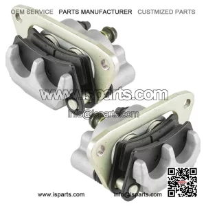 Front Left & Right Brake Calipers with Pads for Polaris RZR S 800 EFI 2009-2014