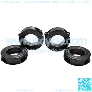 Double Split Shaft Collar Bore 5/8 Inch Black Oxide Set Style Two-Piece Clamping 4pcs