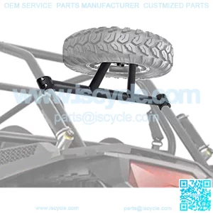 RZR Spare Tire Mount, RZR Spare Tire Rack with Black Powder Coated Compatible with 2014-2021 Polaris RZR XP 1000/4 1000 /Turbo (UP TO 30" TIRE) 2879464