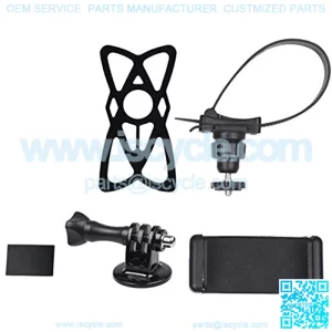UTV Side by Side Roll Bar Phone Mount Compatible with Polaris RZR, General, Ranger and Most Other UTV Brands - Holds Smartphones, GoPro, Other Action Cams - Phone Holder Clip, GoPro Mount Incl