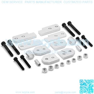 Fits Yamaha 2" Front + Rear Lift Kit Rhino 450 + 660 + 700 ATV Full Suspension Lift (Silver) T6 Billet